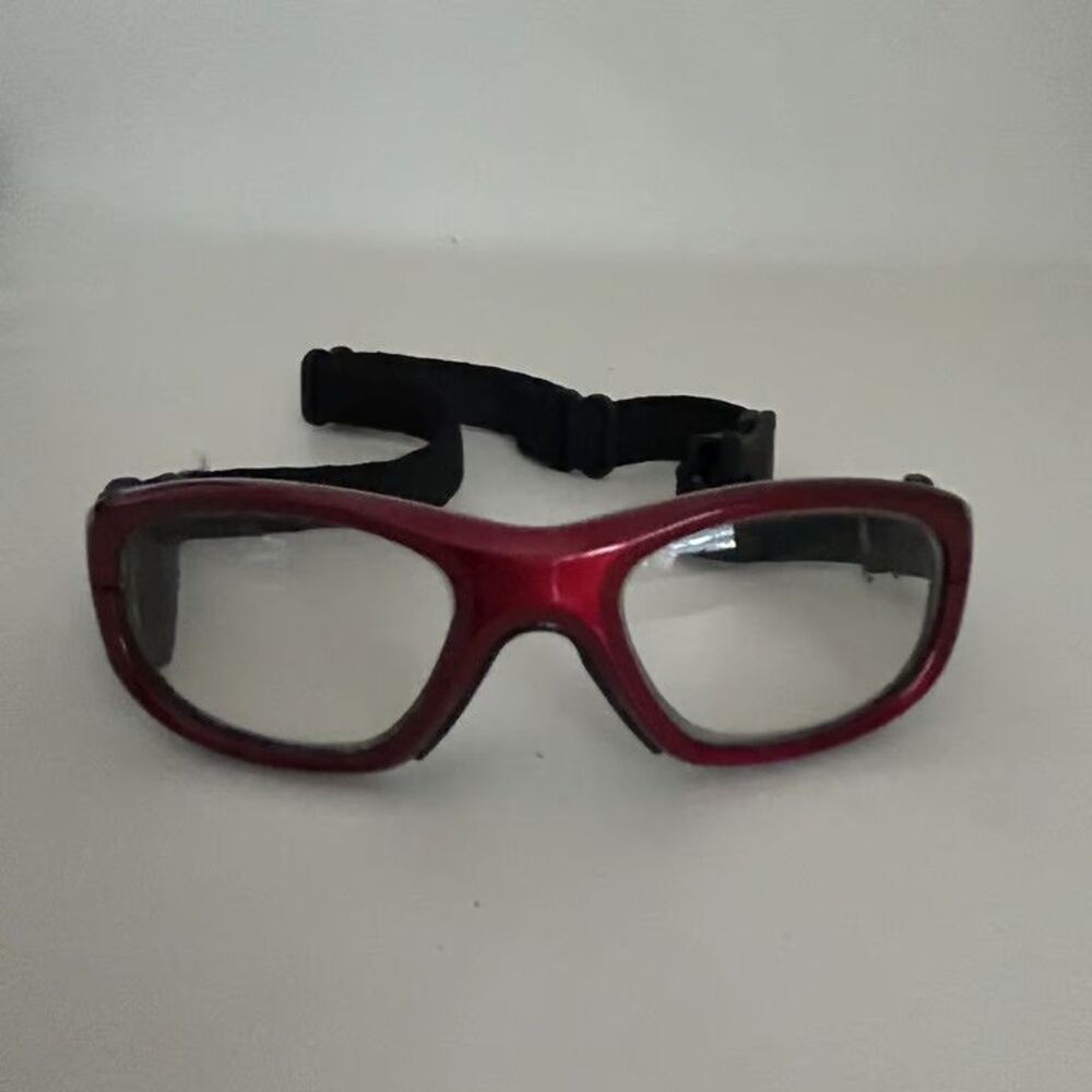 Liberty Sport Rec Specs MX21 Goggles Red ASTM F803 Protective Eyewear Youth Case
